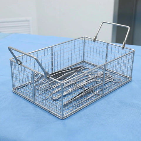 Ultrasonic Cleaning Basket For Delicate Gear And Jewelry Stainless Steel Lab Accessory That Keeps Small Parts Secure Boosts Fluid Circulation And Prevents Tangles In Watch Parts Jewelry Pieces And Tiny Tools, stainless mesh with handle