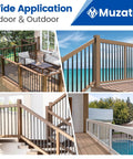 Heavy Duty 100 Pack Black Aluminum Round Deck Balusters Designed For No Sweat Installation And Street Smart Durability Perfectly Sized To Reinforce Composite Railings Delivering A Legit Reliable Finish For Any Yard Upgrade in various outdoor settings.
