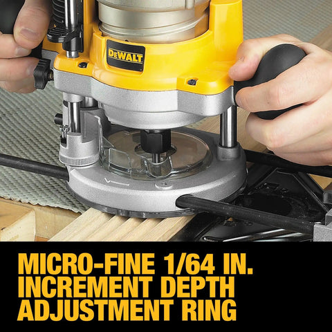 Fixed And Plunge Base Router Kit With Soft Start And Electronic Variable Speed, 12 Amp Motor, 24,000 RPM, Micro-Fine Adjustment