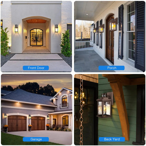Outdoor Motion Sensor Porch Light In Oil Rubbed Bronze on front door, porch, garage, and back yard for exterior lighting