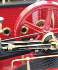 Close-up of D21 Steam Engine Model with Esbit Dry Fuel Burner TÜV Certified 120mm Burner 65mm Pot 165mm Frame classic mini steam rig