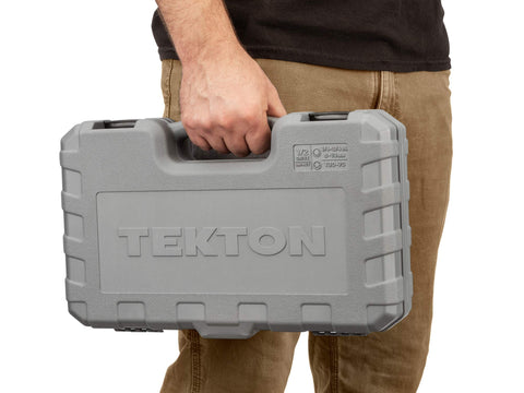 Carrying case of Half Inch Drive Hex And Torx Impact Socket Set With Case, 32-Piece, Includes 1/4 To 3/4 Inch Hex Sockets.