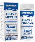 Skip The Guesswork And Nail Your Tap Water Testing Fast With These Eight Parameter Heavy Metals Strips Checking Lead Mercury Copper Cadmium Iron Chromium Calcium Plus Magnesium Straight Up product packaging with 125 strips.