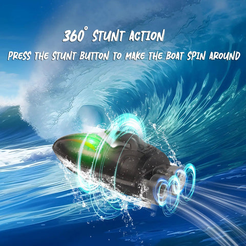 Mini Remote Control Boat 360 Degree Rotating RC Boat With 2 4 GHz Operation Built In Rechargeable Battery Ready