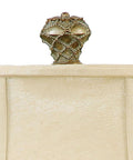 Finial top detail of Joseph Collection 30 Inch One Light Table Lamp In Bellevue Multicolor With Classic Traditional Style