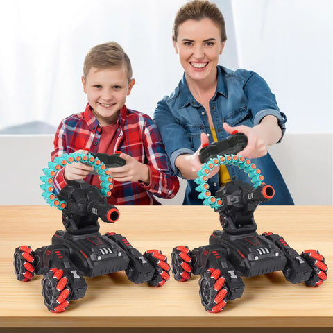 Remote Tank That Shoots Foam Darts, Gesture Sensing RC Battle Tank With 180 Degree Turret, Foam Dart Launcher Reaches 30 Feet