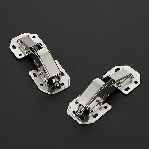 Soft Close Hidden Cabinet Hinges 10 Pack Surface Mount No Pre Drilled For Kitchen Cupboard DIY Friendly Install Quiet Close Adjustable