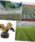 Two Pack Brass Hose Y Splitter With Quick Connect Garden Hose Connector And Water Adapter For Dual Outlets Perfect For Backyard Irrigation Sprinkler Systems And Drip Setup