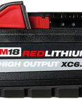M18 RedLithium High Output XC 6Ah Lithium-Ion Battery For Cordless Tools Delivers Beefed-Up Runtime And Fifty Percent More Power