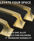 Gold brass cabinet handles in zinc alloy, showcasing polish and durability, "Upgrade Your Cabinets With Gold Brass Cabinet Handles 24 Pack 5 Inch Arch Drawer Pulls Zinc Cupboard Hardware For Cabinets And Drawers With 5 Inch Center To Center Screws Durable Dresser Pulls Gold Finish".
