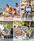 Insulated Cooler Bag Collapsible 32L Large Travel Cooler On The Go for Beach and Camping in outdoor and grocery settings