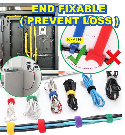 Reusable Hook And Loop Cable Ties Pack Of 150 In 5.9 Inch Length For Neat Cords And Cables With Strong Adhesion And Adjustable Length Ideal For Home Office Garage And Tech Gear Organization, nylon cable ties in colorful cord bundles