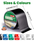 Waterproof Self Adhesive Patch Repair Tape Kit For Awnings Outdoor Canopies Tents RVs Canvas And Boat Covers Heavy Duty