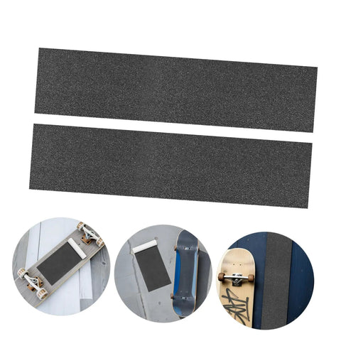 Premium Grip Tape Sheets For Skateboards And Electric Scooters Waterproof Non Slip Deck Cover shown with installation examples