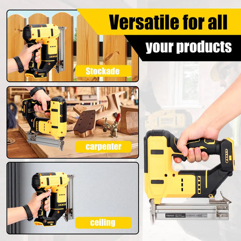 Kick The Driveway Trip And Load Up This Heavy Duty Cordless Brad Nailer Plus Staple Gun For woodworking, stockade, and ceiling projects.