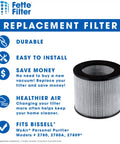 Premium Air Purifier Filter Set For My Air Personal Models 2780 2780A 27809 3329 2780P 2780B Dual Action High Efficiency
