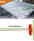 100 Pack 3 Inch Galvanized Roofing Nails With Premium Round Plastic Caps Built Tough To Slide Right Onto Tar Paper House Wrap Foam Board And Roof Felt Jobs Worry Free with sizing details.