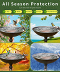 Copper Disk Bird Bath Cleaner With 99.9% Pure Copper, All-Season Water Purifier For Outdoor Bird Baths And Bowls, 2-Pack