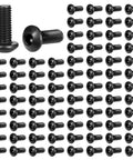 100 Piece M3 X 8mm Hex Socket Button Head Cap Screws Kit, Pro Grade Alloy Steel With Black Oxide Finish, Metric Bolts And Nuts Assortment