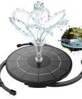 Solar Fountain Pump 3.5W For Water Features Outdoor Bird Bath With Multiple Nozzles Eco Friendly No Battery Needed
