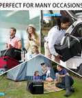 Foldable 75L Duffel Bag For Travel, Lightweight 30 Inch Carry On Alternative in airport, car, and camping settings