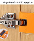 Door Jamb Hinge Jig With Magnetic Mortise Plate Thickened Hinge Install Fix Tool for Quick Accurate 90 Degree Door Hinge Setup