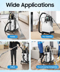 Badass Commercial Carpet Cleaner 60L 3 In 1 Industrial Steam Vacuum For Hotels Office Workhorse in various settings.