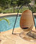 Heavy Duty Tripod Hammock Stand With 330 Lb Capacity, Rust Resistant Steel, Adjustable Frame For Saucer Swing, Outdoor Use