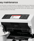 Open view of Fast Money Counter Machine With Counterfeit Detection And Mix Currency Sorting, control panel and interior visible