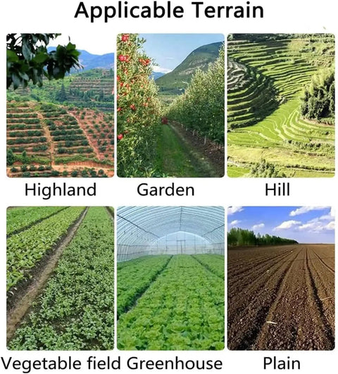 Varied landscapes for Compact Manual Garden Seed Spreader Workhorse And Planter Tool For One Row Seed Distribution Handheld