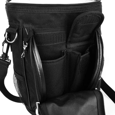Insulated Golf Bag Cooler And Accessory Caddy Black Holds Ten 12 Oz Cans Plus Ice On Course Hydration With Ample Storage