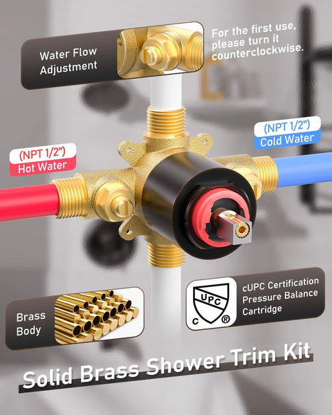 Built Different Oil Rubbed Bronze Shower Tub Faucet Set With Single Handle And Six Inch Rain Shower Head Wall Mount Bathroom Trim Kit Dripping In Gritty Quality And Smooth Pressure Balance For Total Spa Vibes Daily