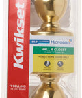 Non Locking Passage Door Knob For Interior Doors Ideal For Closets And Hallways Polished Brass Finish Easy DIY Install