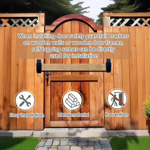 Heavy Duty 2x4 U Bracket Barricade Set For Doors And Garages Door Security Bar U Bracket Tough As Nails Built To Last Reinforces Barns Sheds Gardens And Safety Doors Rust Proof Powder Coated Iron Black 4 Pack