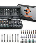 All In One Magnetic Ratchet Screwdriver Set With 42 In 1 Bits, Magnetic Bit Holder, secure screws in carrying case