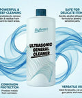 Bottle of Ultrasonic Cleaner Solution Concentrate With Free Cleaning Cloth Makes Up To 50 Gallons For All Ultrasonic Machines Usa Made 32 Oz Cleaning Liquid