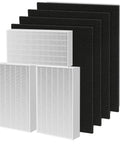 HPA300 Replacement HEPA Filter Bundle With 4 Activated Carbon Pre-Filters, 3 True HEPA Replacement Filters Visible.