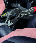 Ten Inch Hose Clamp Pliers With Locking Device And Rotating Jaw Inserts used on car hose clamp