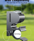 Magnetic Holder Clip For Golf Cart Aluminum Alloy Stand Clip Fits 30 To 70 Rings Hands Free Golf Accessories featured on golf course
