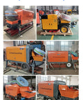 Heavy Hitting Mini Portable Hydraulic Concrete Pump Built Legit For Job Sites With Smooth Cement Delivery And Fully Customizable Configurations For Skilled Trades Pros Demanding Zero Hassle Reliability displayed from various angles in a warehouse.