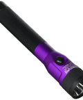 Purple LED Flashlight For Everyday Carry, Rugged Handheld Torch With Long Battery Life, Reliable Performance, Black Grip