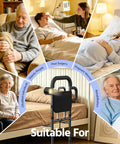 Senior Bed Rail With Remote Light And Height Adjust suitable for various users including elderly, post-surgery, pregnant, rehabilitation