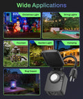 Image showing 24 Hour Heavy Duty Mechanical Outdoor Timer Outlet with 30 Minute Intervals Waterproof for various lighting use cases.