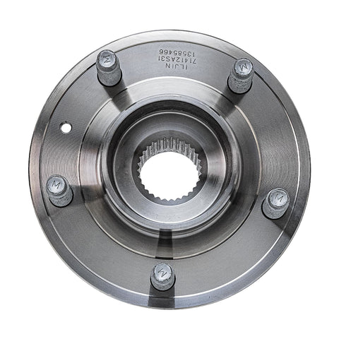 Top view of Two Front Or Rear Wheel Bearing Hubs Assembly Beefed Up Drop In Replacement Fits Chevy Malibu 2016 2021 Buick Lacrosse