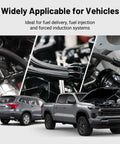8AN PTFE Fuel Line Kit AN8 E85 Nylon Braided Fuel Hose in vehicle engine systems for fuel delivery and injection