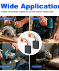 60 Pcs Electric Motor Carbon Brushes Set By Size For 10 Models Power Tool Replacement Parts for drills, saws, and grinders