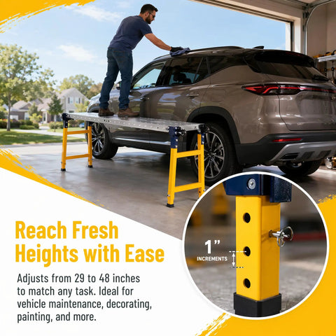 Heavy-Duty Welding Station With Locking Rolling Wheels And Perforated Work Platform For Metal Fabrication And Auto Maintenance