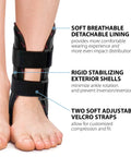 All Day Ankle Stabilizer Brace With Stirrup Support For Foot Injuries Tendonitis And Chronic Ankle Instability One Size Fits Most Black