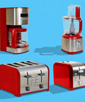 12 Cup Programmable Drip Coffee Maker With Auto Shut Off And Glass Carafe, Regular Or Bold Brews, Red, front view