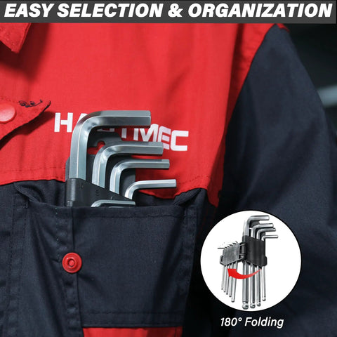 Check Out This Awesome 27 Piece Hex Key And Torx Wrench Set With Ball Ends For Heavy Duty Jobs Using Quality Crv Steel That Fits Metric Sizes And Star Heads Perfect For Any Dude Fixing Stuff Around The Shop Or Garage Today. 180° folding Allen keys in pocket